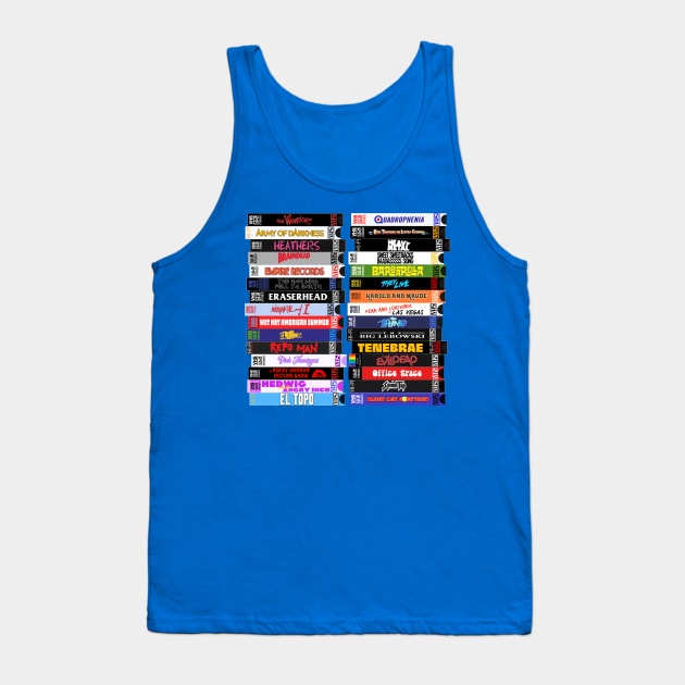 Cult Movies VHS Stacks Tank Top by darklordpug